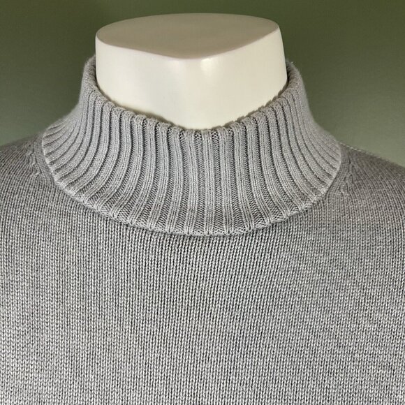Sunday Best XX2 Organic Cotton Cashmere Blend Mock Neck Boxy Cropped Sweater - Picture 3 of 13